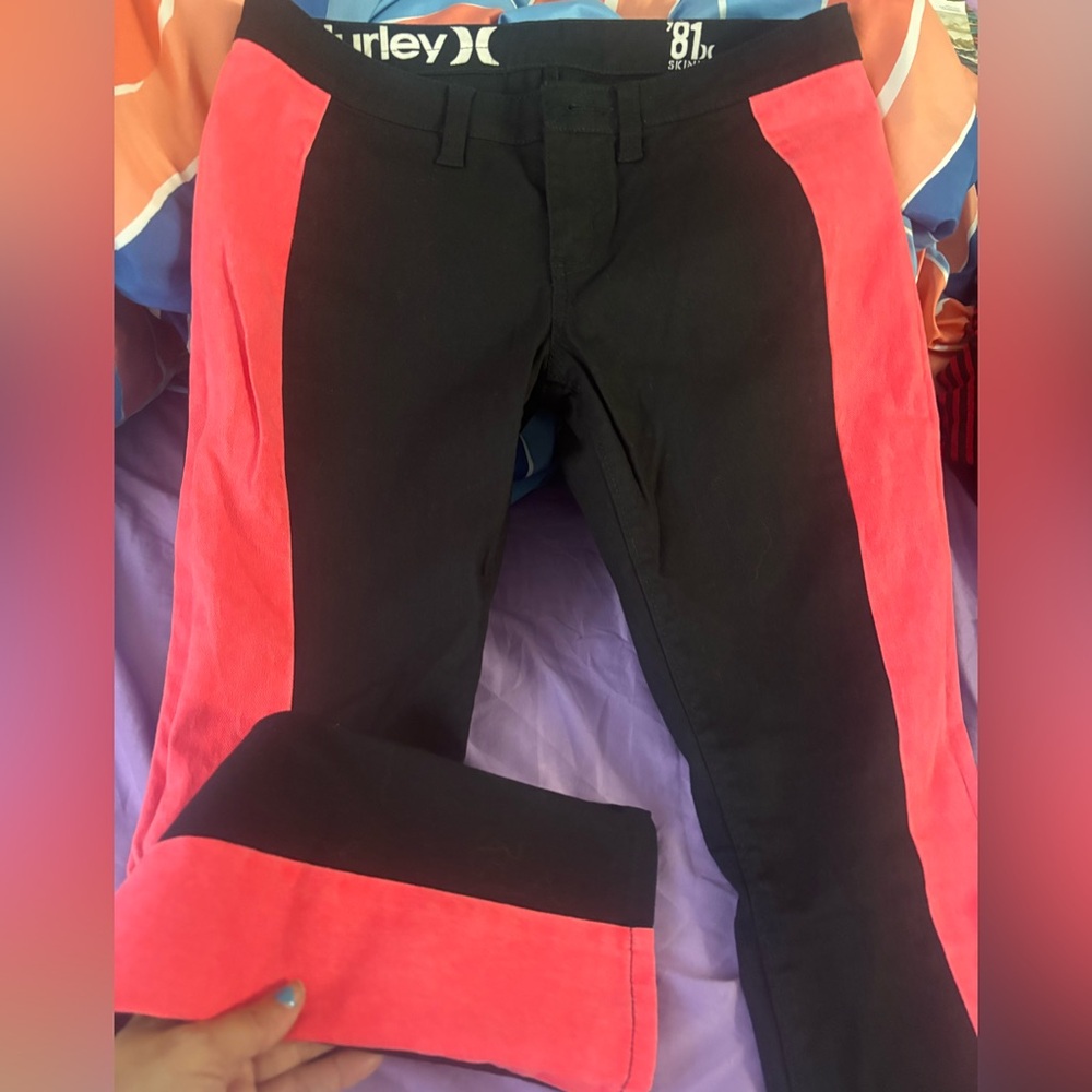 Women’s Hurley  Black and Pink Pants